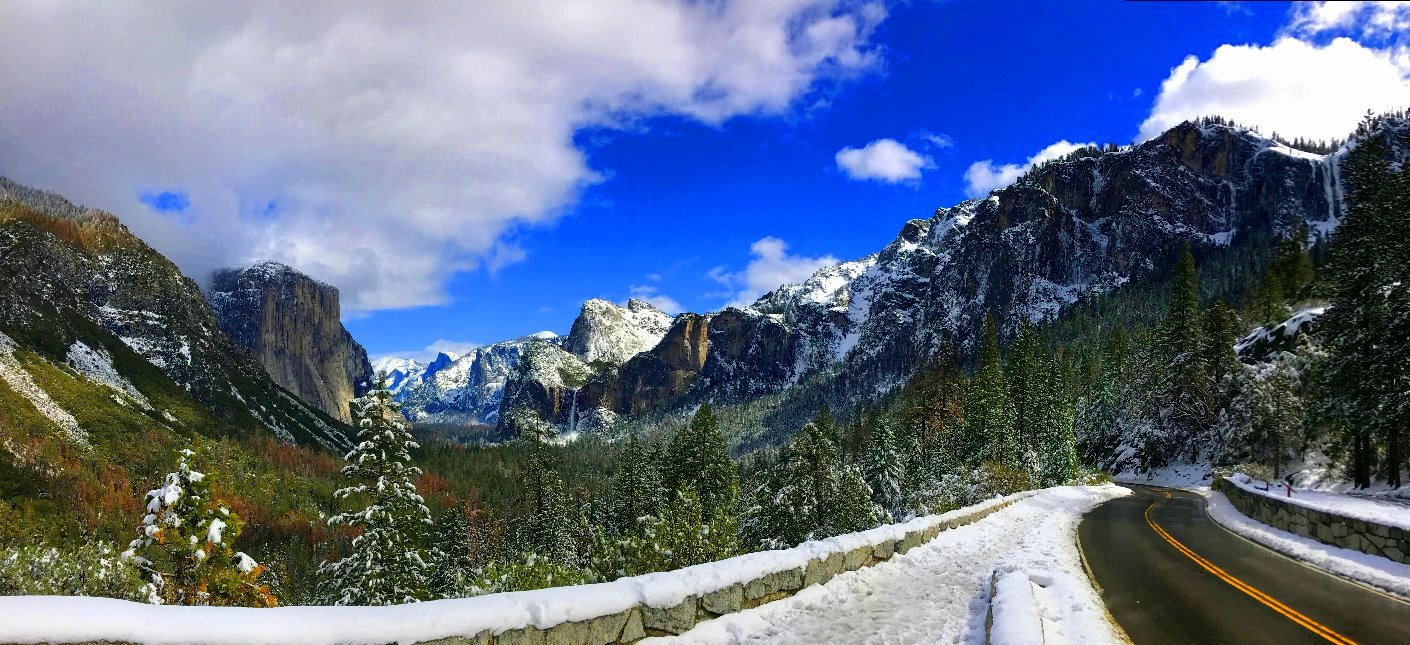 winter-yosemite-snow-adventures-Tunnel-View -yosemite